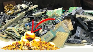 Gold Recovery from Mix of Electronic Components | Gold Recovery from Electronics | Gold Recovery