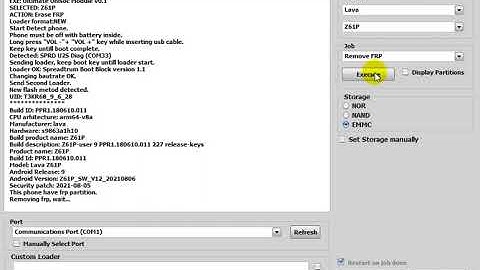 Lava FRP Unlock Z61Pro Z61 Cpu Type SPD FRP Unlock Solution In One Click