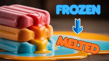 Melting A STACK Of Colored Creamsicles (4K Timelapse)