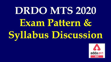 DRDO MTS 2020 | Exam Pattern & Syllabus Discussion