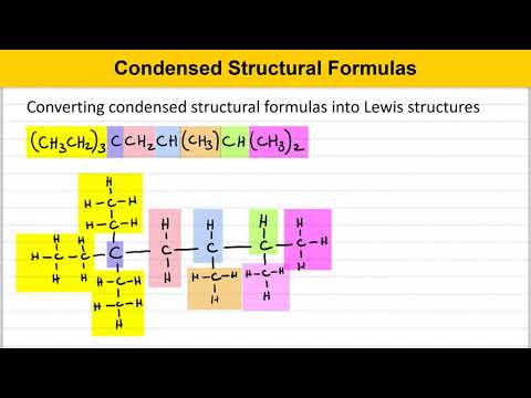Condensed Structural Formulas