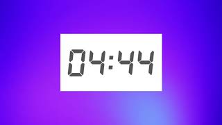 5-Minute Timer with Alarm for Study Breaks, Stretching with Gradient Color Changing Background