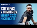 Great Stefanos Tsitsipas vs Grigor Dimitrov Match: Vienna 2020 Extended Highlights