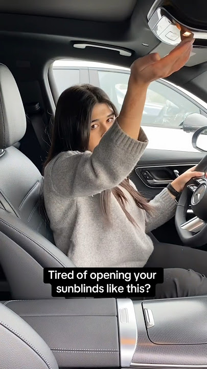With the GLC 300 SUV, you can open your sunblind without even lifting a finger! #mercedes #luxury