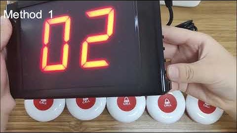Wireless Restaurant Paging System with 5 Call Buttons——How To Delete Buttons