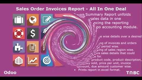odoo invoice summary report