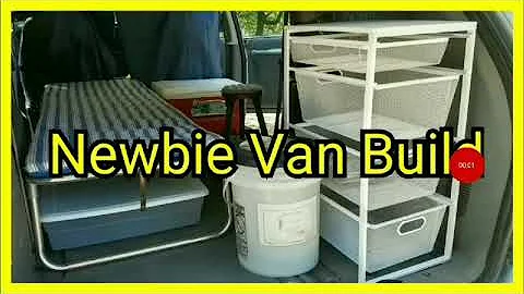 Newbie No Build Van Build DIY Minivan Camper Conversion Tour
