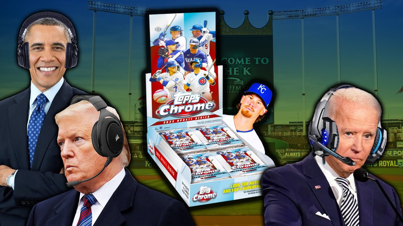 US Presidents Open Baseball Cards 2022 Topps Chrome Update Hobby Box