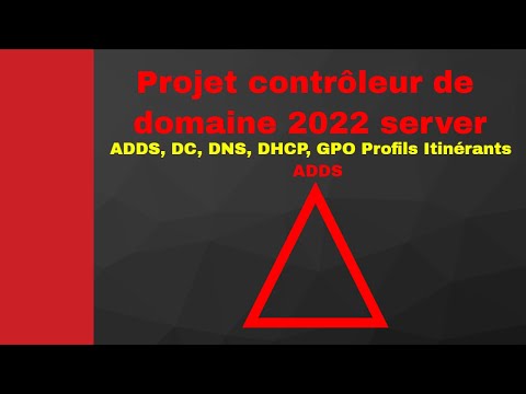 Projet contrôleur de domaine ( ADDS, DC, DNS, DHCP, GPO Profils Itinérants) avec deux client Windows