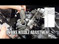 How-to adjust CB550 needle clip position without removing carbs.