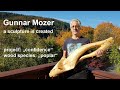 (A3) gunnar mozer, a sculpture is created, "confidence", wood species: poplar