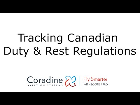 LogTen Pro: Tracking Canadian Duty & Rest Regulations