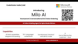 Meet Milo: The Multi-Lingual AI Agent by CodeSizzler’s CopilotFactory!