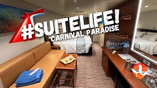 Inside Look: Deck 14 Junior Suite on @Carnival Paradise #SuiteLife