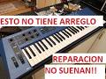 REPARACION IMPOSIBLE TECLAS QUE NO SUENAN TECLADOS YAMAHA KORG ROLAND CS1X CS2X CASIO MIDI ORGANO XX