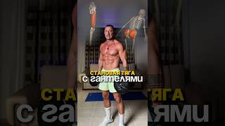 Становая тяга с гантелями | Базовое упражнение для ягодиц, бёдер и спины дома
