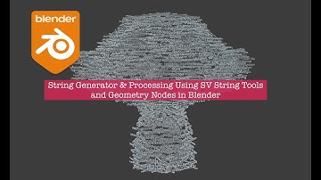 LIVENODING String Processing Using SV and Geometry Nodes in Blender