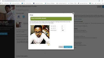 How to change a Profile Picture on Blackboard