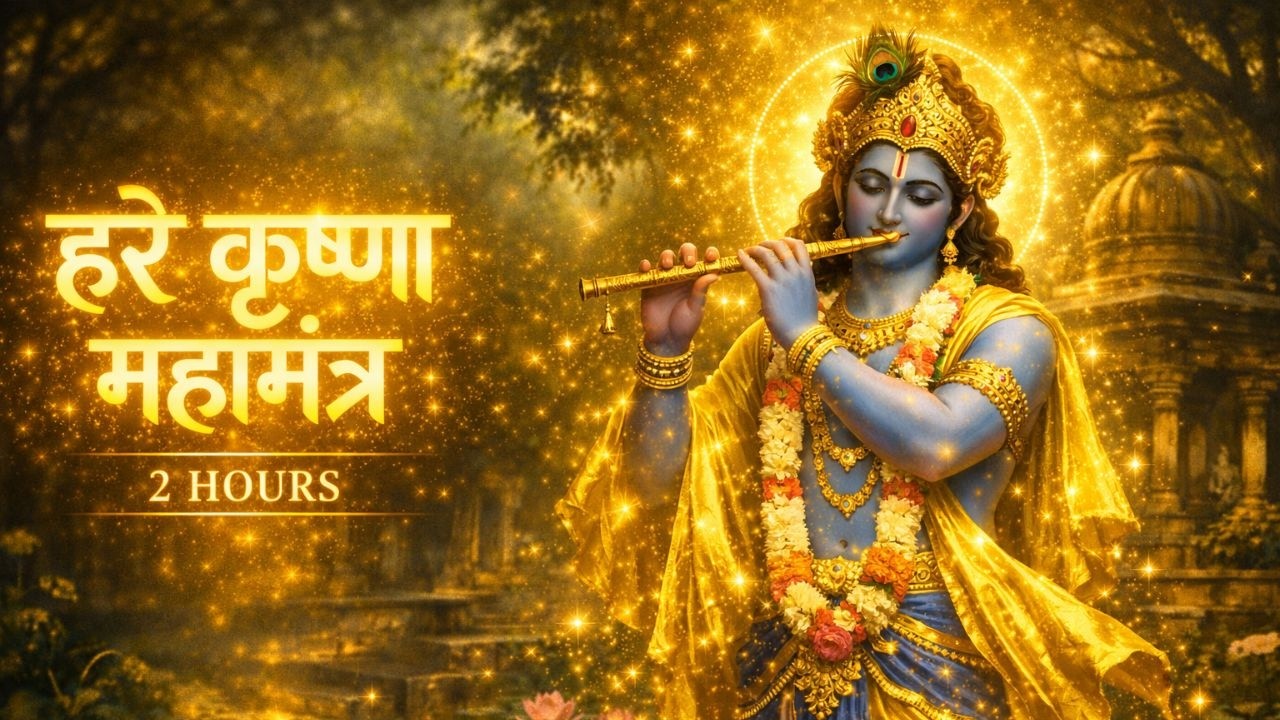 रोज एक बार सुनें – 2 घंटे हरे कृष्ण महामंत्र जप | मन को शांति देने वाला दिव्य कीर्तन