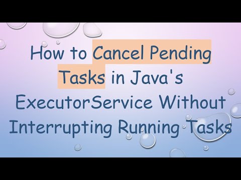 How to Cancel Pending Tasks in Java's ExecutorService Without Interrupting Running Tasks