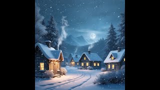 Noche de Invierno: Caída de Nieve en una Aldea Montañosa | ASMR Relajante screenshot 1