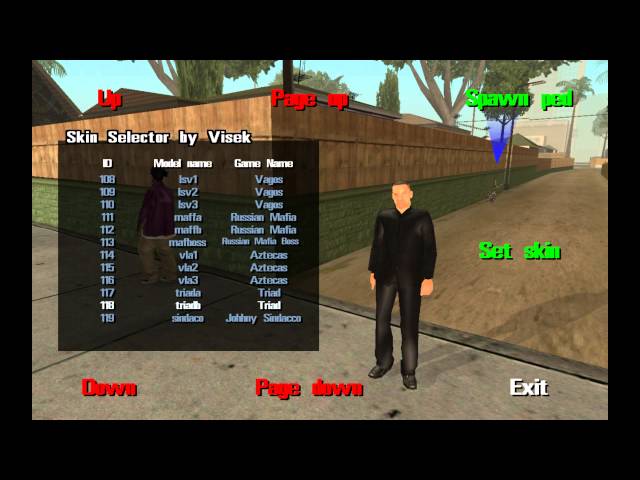 Download Skin Selector by Visek for GTA San Andreas (iOS, Android)