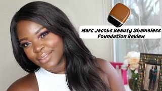 Oily Skin Approved??? Marc Jacobs Shameless Youthful-Look 24Hr Foundation On Dark Skin Le Beat