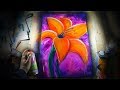 FLOWER PAINTING - SPRAY PAINT ART - SPEED ART - HOMENKO - EASY PAINTING TUTORIAL