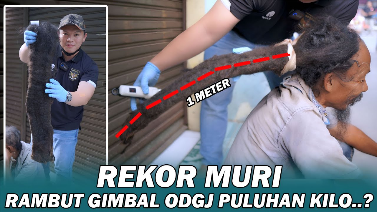 REKOR MURI😱 !! INI YANG TERJADI SETELAH RAMBUT GIMBAL ODGJ INI DIPOTONG