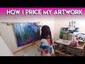 How I price my artwork (full time artist) ✶ ARTIST DIARIES #16