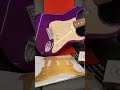 New Pickguard for the Purple Squier Strat! #squier #guitarmanifesto