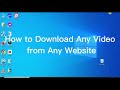 How to Download Any Video from Any Website on PC (Free and Easy) Mp3 Song