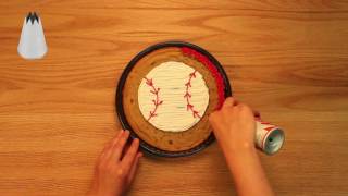 You Bake Baseball Cookie Cake