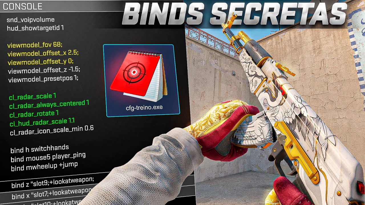 Melhores COMANDOS e BINDS SECRETAS para jogar CS 2 e ter vantagem (você precisa testar!)