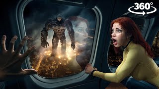 360 Scary Ghost Attacks Airplane And Crashes The City Vr 360 Video 4K Ultra Hd