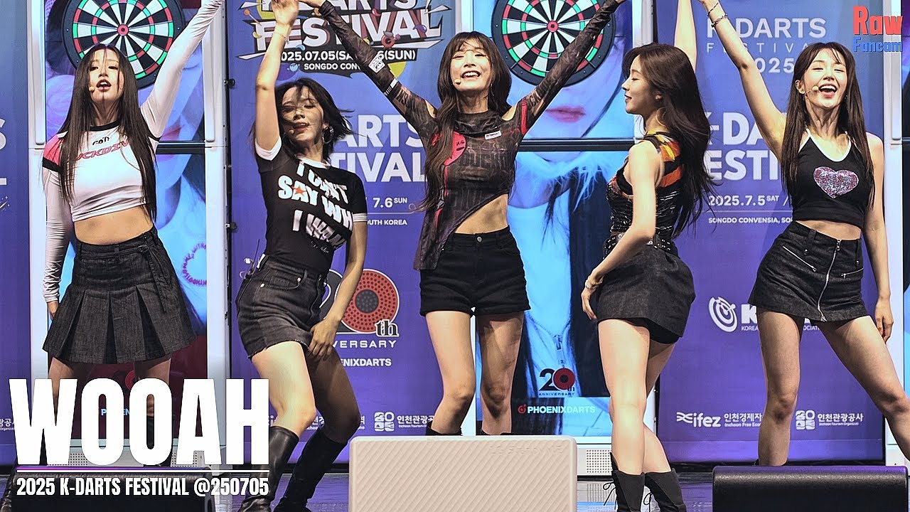 오랜만에 보는 #우아 #WOOAH ♬ POM POM POM  ♬ Rollercoaster ♬ BLUSH @250705 2025 K-DARTS FESTIVAL
