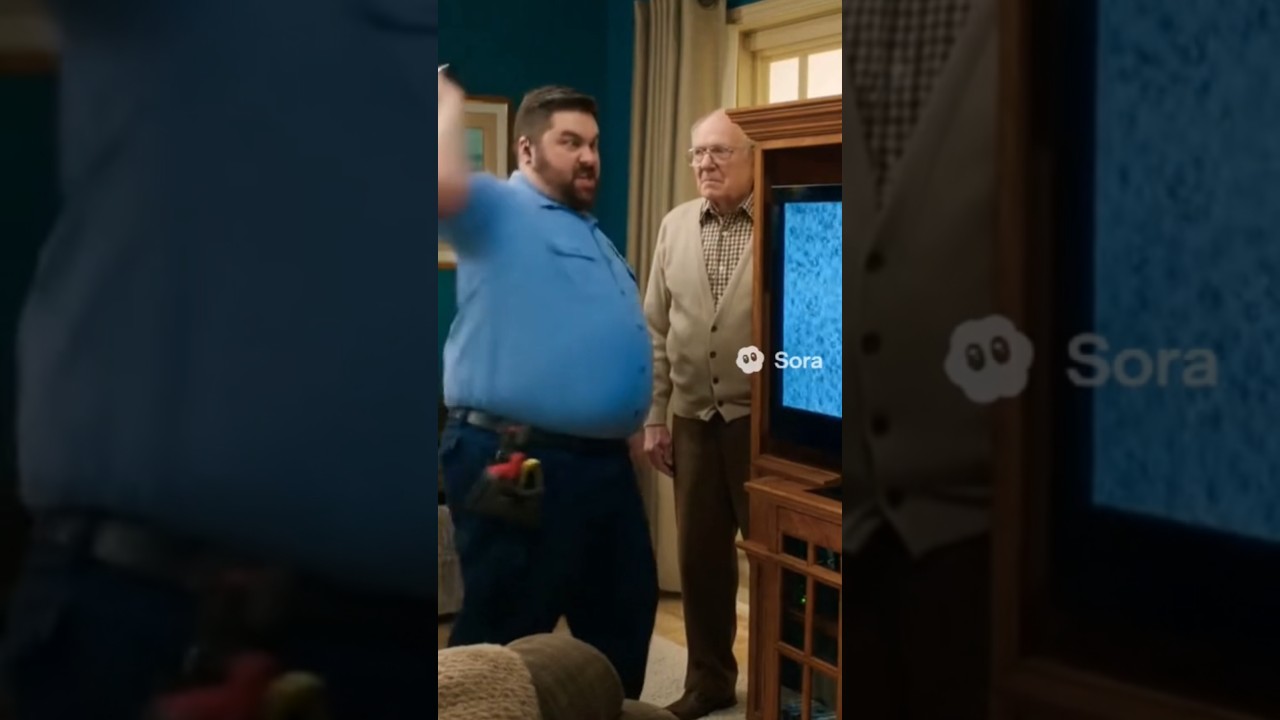 YEET!💯 Looks like your TVs the problem... Cursed AI Cable Guy 