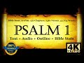 The Book of Psalms | Psalm 1 | Bible Book #19 | The Holy Bible KJV Read Along Audio/Video/Text