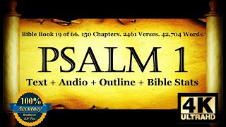 Psalm 1 | Bible Book 19 | The Book of Psalms - Holy Bible Audio Text - King James Read Along Bible