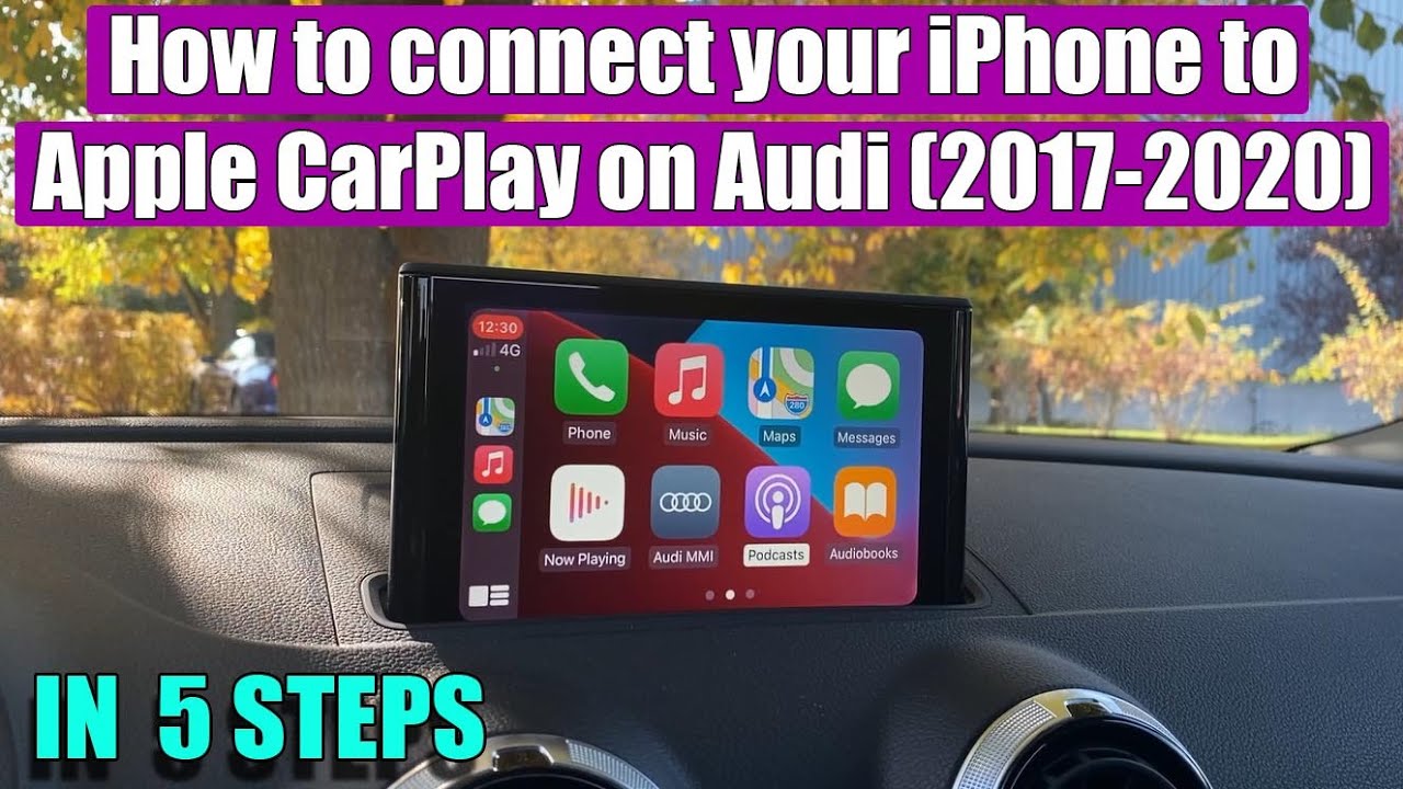 TUTORIAL: How to connect your iPhone to Audi A3 8V, A4 (2017-2020