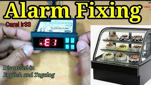 HOW TO FIX E1 ALARM OF CAREL IR33 DIGITAL THERMOSTAT OF COMMERCIAL REFRIGERATORS (ENG/TAG)