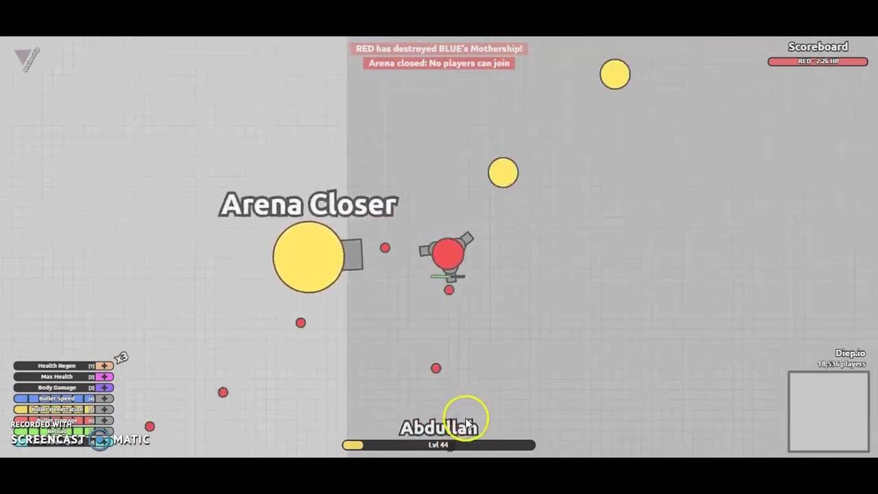 Diep.io Gameplay #4 The Unammed Class-Branches off flank guard