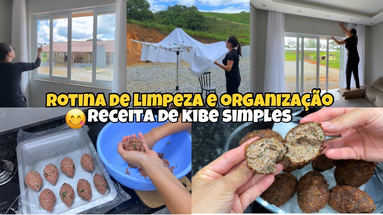 CUIDANDO DO MEU LAR COM SABEDORIA 🏡✨ DEIXANDO TUDO LIMPO + RECEITA DE KIBE 😋