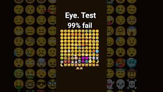 Eye test for emoji finding find challenge 😀😀