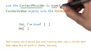 BulkInserts with the ContentProvider - Developing Android Apps screenshot 5