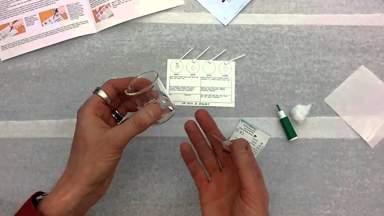 Blood Typing Using Eldoncard YouTube