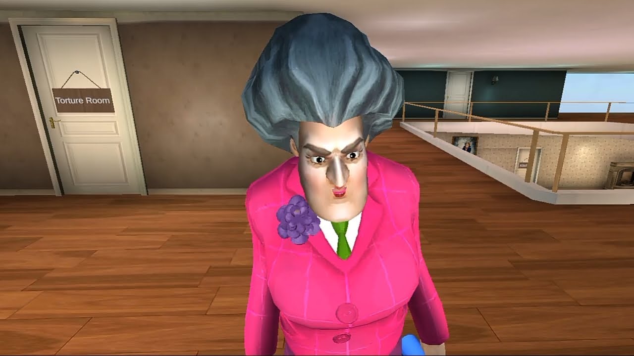SCARY TEACHER 3D MISS T REVENGE FULL MOVIE IN YELLOW PRANK IN GAMEPLAY ...