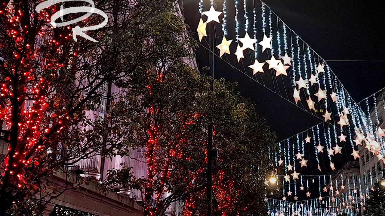 Walk Under Oxford Street Christmas Lights 2021 London YouTube