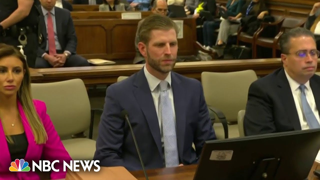 Eric Trump finishes testimony in New York civil fraud trial