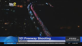 26-year-old woman in critical condition following car-to-car shooting on 101 Freeway